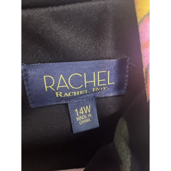 Rachel Roy Sleeveless Floral Stretch Dress Women's Size 14W - Picture 2 of 11